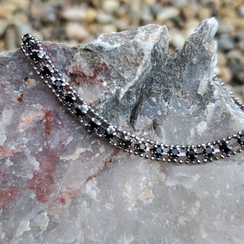 Beautiful black stone bracelet